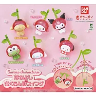 【日本正版授權】全套6款 三麗鷗 櫻桃扮裝吊飾 扭蛋/轉蛋 746024 布丁狗/美樂蒂/酷洛米/大眼蛙/大耳狗/帕恰狗
