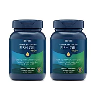 【GNC健安喜】三倍魚油迷你軟膠囊120粒x2入組(EPA/DHA/Omega3/腸溶劑型/新陳代謝/調節生理機能)