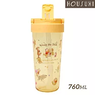 【HOUSUXI舒希】迪士尼小熊維尼系列-Tritan輕透舒吸杯(附彈跳吸管)760ml-A3