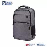 【Travel Blue 藍旅】城市漫遊款背包-海軍藍 (防水電腦包/雙肩包/商務背包/旅行背包) TB3101 灰色