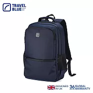 【Travel Blue 藍旅】菁英款 簡約後背包-黑 筆電包/防水電腦包/雙肩包/大容量背包 TB3061 海軍藍