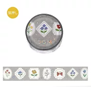 【日本BGM】和紙膠帶 北歐森林系列 ‧ 花相框