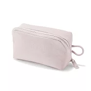 【MUJI 無印良品】皺褶尼龍廣口收納袋 /S.粉紅