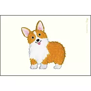 【日本Greeting Life】米津祐介 插畫明信片 ‧ 柯基犬