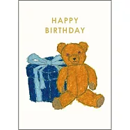 【日本Greeting Life】米津祐介 迷你生日卡 ‧ 泰迪熊