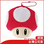 任天堂授權周邊 SUNART 造型零錢包-超級香菇(超級瑪利歐系列) 超級香菇