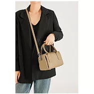 O-ni O-ni全新品精選優質頭層牛皮超大空間輕巧大容量百搭小旅行實用名媛最愛波斯頓包(品質保證)(bag-6117) 大象灰色