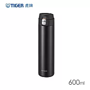 TIGER虎牌 超輕量彈蓋雙層不鏽鋼保溫瓶600ml(MMJ-S060) 珠光黑