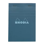 【Rhodia|Basic】輕甜馬卡龍_N&deg;13上掀式筆記本 _A6_ 5x5方格_80g 80張_ 孔雀藍