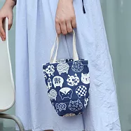 【素包包】手提包 日式外出小拎包好喝咩噗茶手提袋(78030) _招財貓