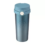 [星巴克]漸層藍女神不鏽鋼彈蓋杯