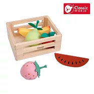 【德國 classic world 客來喜經典木玩】清新果香水果籃《50643》