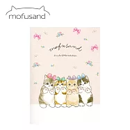 【日本正版授權】貓福珊迪 A5 方格筆記本 日本製 方格/筆記本/記事本 mofusand - A款