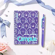 KOKUYO Campus加藤木蝴蝶結軟線圈筆記本+中性筆組 (藍綠)