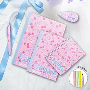 【獨家套組】KOKUYO Campus加藤木蝴蝶結筆記本套組- 粉藍