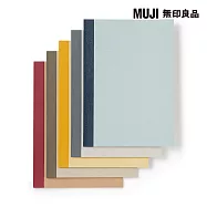 【MUJI 無印良品】植林木不易透色筆記本/36頁.B5.6mm橫線.5冊入.5色封面
