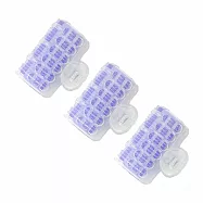 JIAGO 空氣瀏海捲髮器 3入 紫色