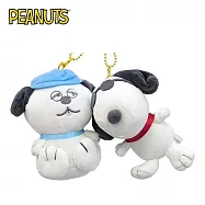 【日本正版授權】史努比 玩偶吊飾組 娃娃 玩偶 查理布朗/奧拉夫/糊塗塔克 Snoopy/PEANUTS - D款