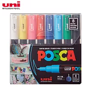 UNI POSCA 壓克力水性筆 極細 8色組 A