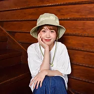 偷偷喊我|刺繡老屋窗花漁夫帽 - 油果綠