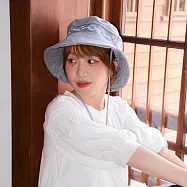 偷偷喊我|刺繡老屋窗花漁夫帽 - 暮空藍
