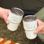 【美國康寧】Snapware Snoopy 好日子不鏽鋼真空隔熱分享杯二入組