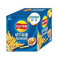 【Lay&rsquo;s 樂事】鮮切脆薯(18gX4包) 頂級嫩煎干貝