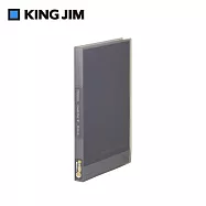 【KING JIM】Simplease透明資料夾 40頁/ 灰色