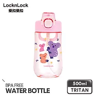 【樂扣樂扣】兒童水壺 500ml/ 無尾熊粉