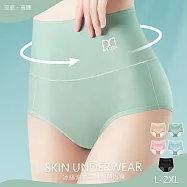 【KISSDIAMOND】冰絲涼感高腰提臀內褲(KDW-1120D) L 牛油果綠