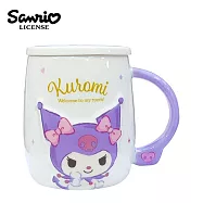 【正版授權】三麗鷗 陶瓷 馬克杯 附蓋子 450ml 咖啡杯 - 酷洛米