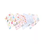 美國 Copper Pearl 時尚三角兜4件組(迪士尼系列)-童話公主