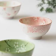 【日本野田】美濃燒|花舞 陶瓷飯碗11cm ‧ 赤