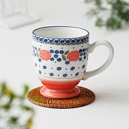 【日本野田】美濃燒|波蘭陶 輕量陶瓷馬克杯310ml ‧ 櫻桃花園