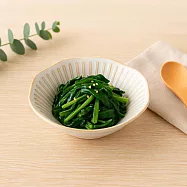 【日本野田】美濃燒|潑水十草 陶瓷淺盤11.2cm ‧ 淺灰