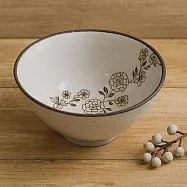 【日本野田】美濃燒|花繫 陶瓷餐碗13cm