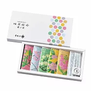【日本香彩堂】以花傳心|花木系線香禮盒6款*6支(附唐燒線香座) ‧ 香の花