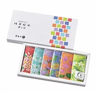 【日本香彩堂】以花傳心|花木系線香禮盒6款*6支(附唐燒線香座) ‧ 香の心