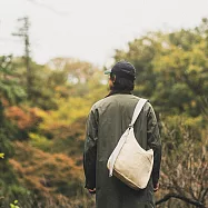 【一帆布包】帆布俐落直式側背包- 胚布色