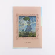 【日本Green Flash】DAILY MUSEUM 三層資料夾A5 ‧ 撐傘的女人