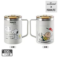 【BLACK HAMMER】SNOOPY運動系列 不鏽鋼隔熱馬克杯-足球款