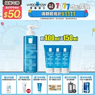 【理膚寶水】青春潔膚凝膠+M 買400ml送150ml 超值重磅組(溫和控油)