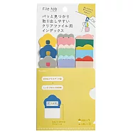 【日本Kanmido】File tab 造型索引標籤貼 ‧ FLOWER WAVE