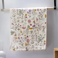 【日本野村毛巾】花草秘境 吸水紗布純棉 今治毛巾 ‧ 粉