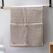 【日本野村毛巾】Waffle格線 超吸水純棉 今治毛巾 ‧ 淺灰