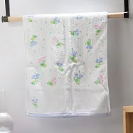 【日本野村毛巾】日本大阪泉州 柔軟吸水純棉毛巾 ‧ 清新花境(藍)