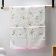 【日本野村毛巾】日本大阪泉州 柔軟吸水純棉毛巾 ‧ 清新花境(粉)