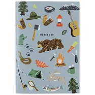 【日本Greeting Life】方眼筆記本A5 ‧ OKATAOKA/Outdoor