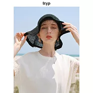 ltyp旅途原品 雙面針織精梳棉蕾絲拼接白色T恤 氣質短袖上衣 M L M 杏白色