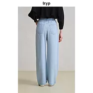 ltyp旅途原品 天絲真絲牛仔香蕉褲 百搭舒適淺色休閒牛仔褲 M L M 晴山藍